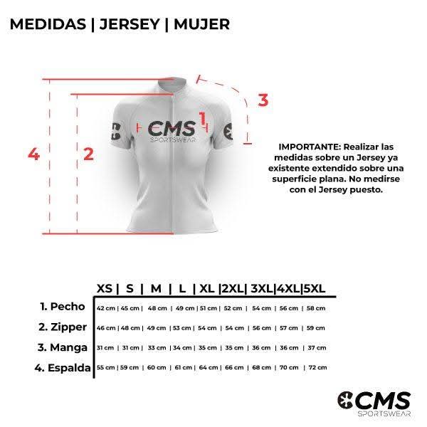 Tabla de medidas jersey mujer